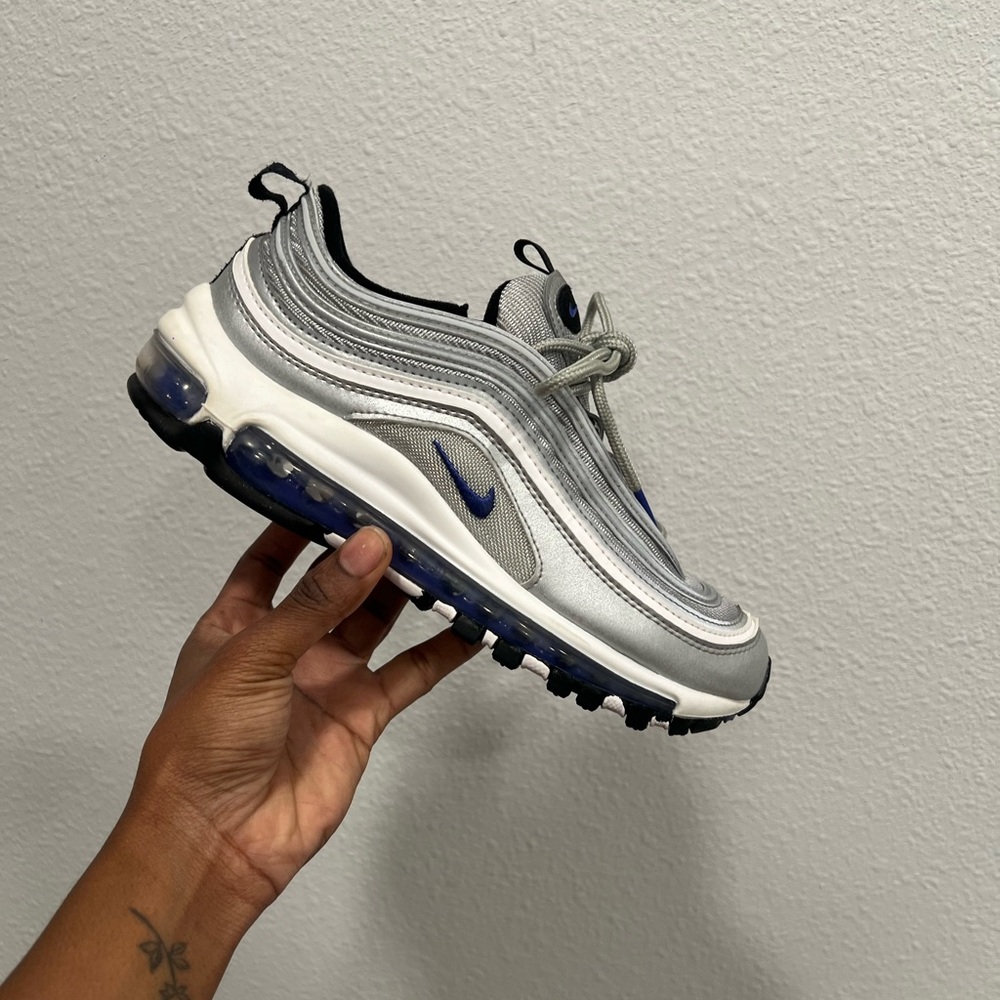 (5.5Y) Nike Air Max 97 "Metallic Silver/Persian Violet/Black